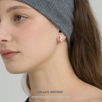 Dazzling Cascading Moissanite Stud Earrings - Grace Studio