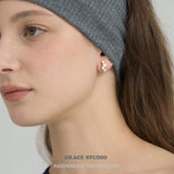 Dazzling Cascading Moissanite Stud Earrings - Grace Studio