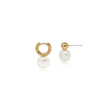 Halo Drop Pearl Earrings