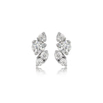 Dazzling Cascading Moissanite Stud Earrings - Grace Studio