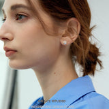 Moonlight Onyx Stud Earrings