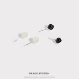 Moonlight Onyx Stud Earrings