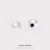Eclipse Gemstone Open Ring