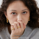 Crater Texture Band Ring