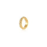 Crater Texture Band Ring