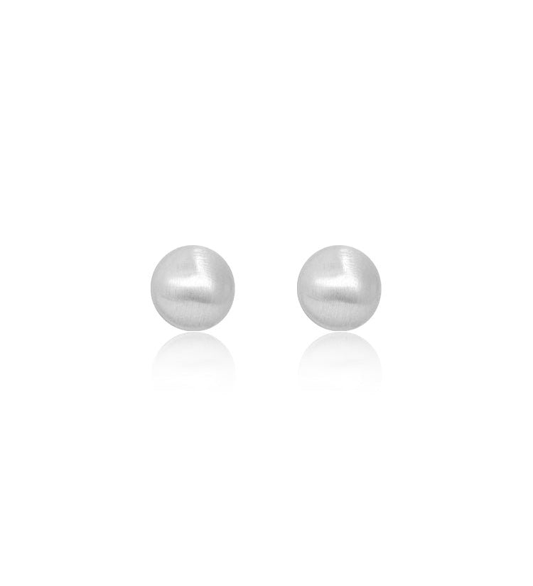 Satin Pebble Stud Earrings