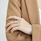 Satin Enamel Band Ring