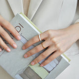 Satin Enamel Band Ring