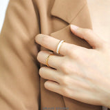 Satin Enamel Band Ring