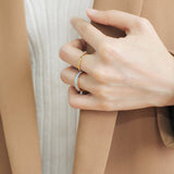 Satin Enamel Band Ring