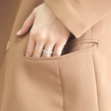 Satin Enamel Band Ring