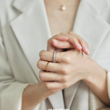 Satin Enamel Band Ring