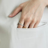 Satin Enamel Band Ring