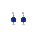 Amber Bead Drop Earrings