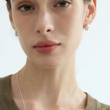 Matte Crescent Huggie Earrings