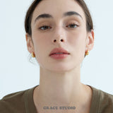 Matte Crescent Huggie Earrings