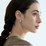 Matte Crescent Huggie Earrings