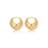 Matte Crescent Huggie Earrings