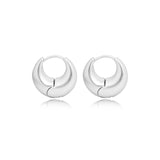 Matte Crescent Huggie Earrings