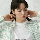 Classic Pearl Accent Necklace
