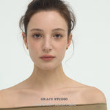 Delicate Flower Gem Stud Earrings