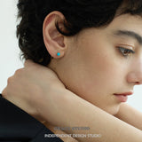 Mini Gemstone Stud Earrings