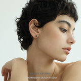 Mini Gemstone Stud Earrings