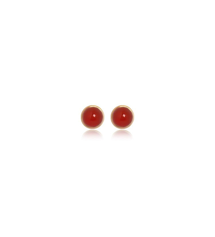Mini Gemstone Stud Earrings