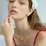Orbit Pearl Stud Earrings