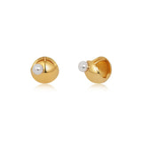 Orbit Pearl Stud Earrings
