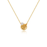 Orbit Pearl Pendant Necklace