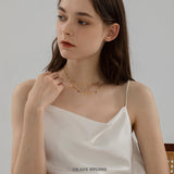 Droplet Layered Strand Necklace