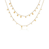 Droplet Layered Strand Necklace