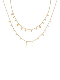 Droplet Layered Strand Necklace - Grace Studio