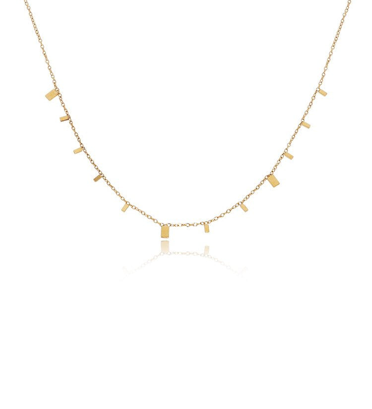 Droplet Layered Strand Necklace