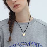 Twisted Heart Cord Necklace