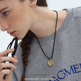 Twisted Heart Cord Necklace