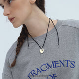 Twisted Heart Cord Necklace