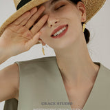 Star Vase Drop Earrings