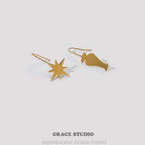 Star Vase Drop Earrings