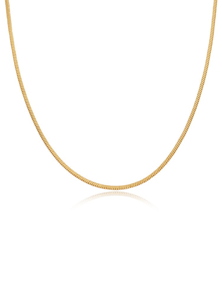 Sleek Snake Chain Long Necklace - Grace Studio