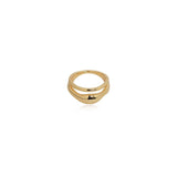 Rope Trim Wide Band & Double Layer Ring Set