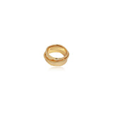 Rope Trim Wide Band & Double Layer Ring Set