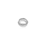 Rope Trim Wide Band & Double Layer Ring Set