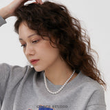 Luminous Pearl Bead Necklace