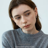 Crumpled Texture Hoop Earrings