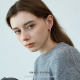 Crumpled Texture Hoop Earrings