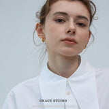 Crumpled Texture Hoop Earrings