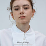 Crumpled Texture Hoop Earrings