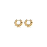 Crumpled Texture Hoop Earrings